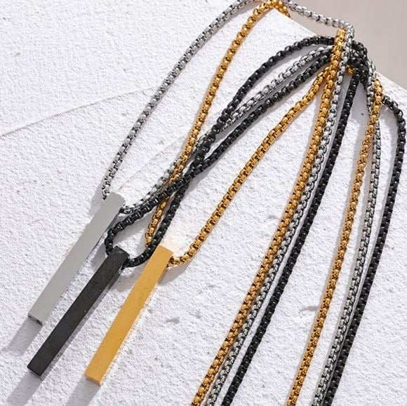Bar Pendant Necklace 