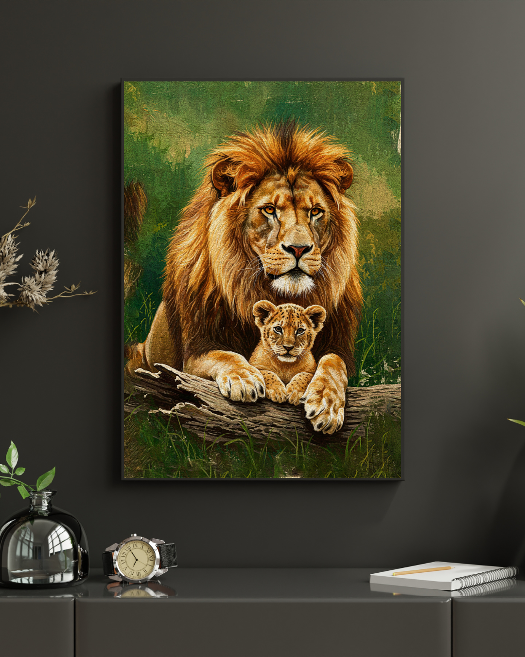Lion family 
